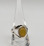Ring Size 9.5 - Sterling Silver - Amber