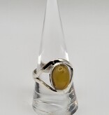 Ring Size 9.5 - Sterling Silver - Amber