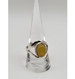 Ring Size 9.5 - Sterling Silver - Amber
