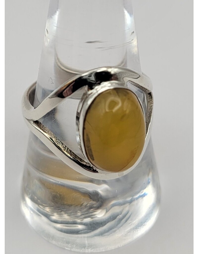 Ring Size 9.5 - Sterling Silver - Amber