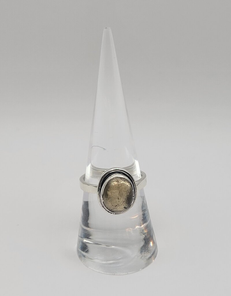 Ring Size 7.5 - Sterling Silver - Citrine