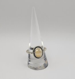 Ring Size 9.5 - Sterling Silver - Citrine