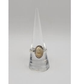 Ring Size 9 - Sterling Silver - Citrine