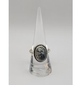Ring Size 7.5 - Sterling Silver - Dendrite Agate