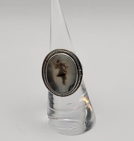 Ring Size 5.75 Sterling Silver - Dendritic Agate