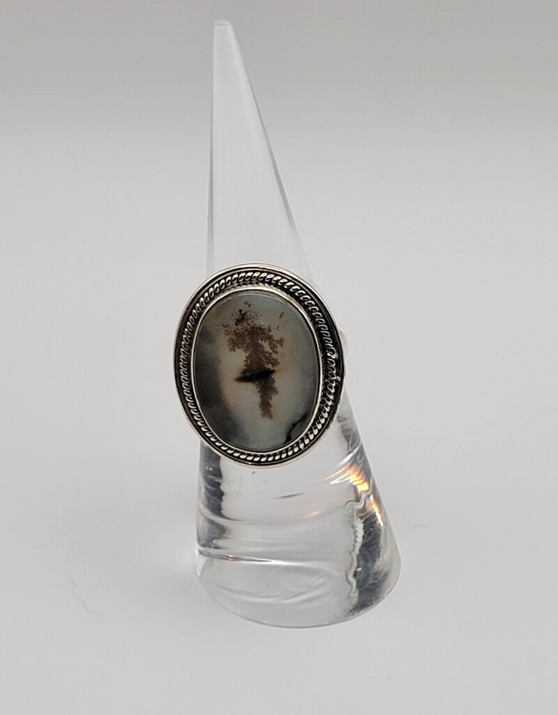 Ring Size 5.75 Sterling Silver - Dendritic Agate