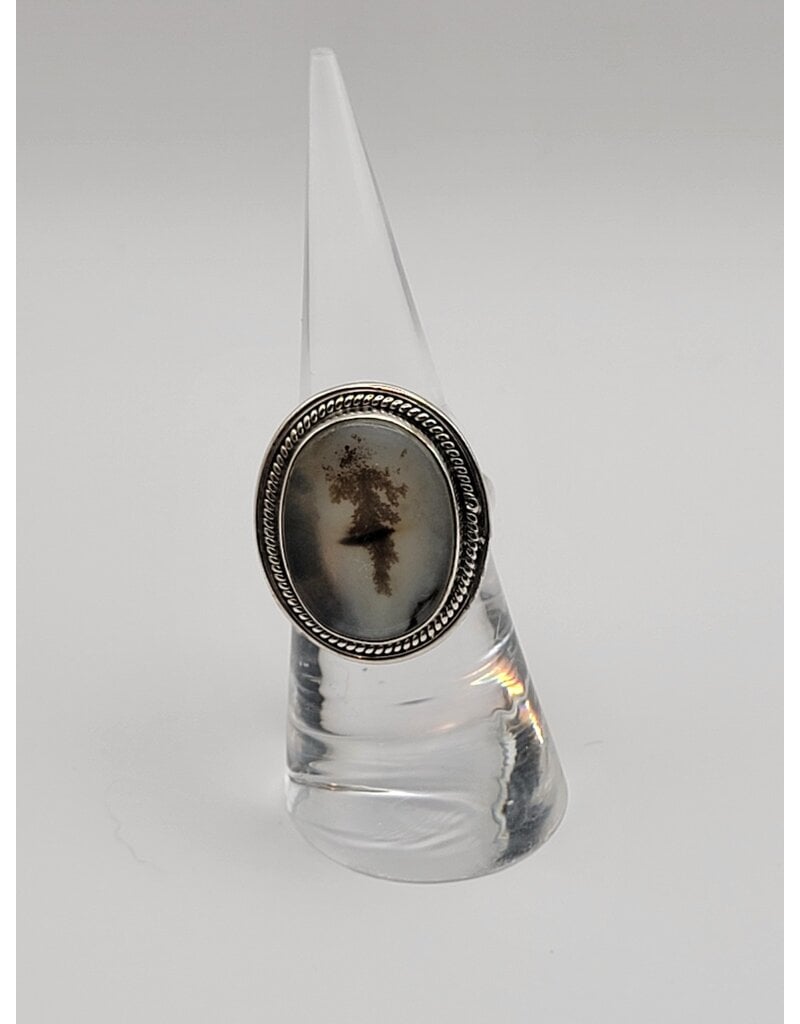 Ring Size 5.75 Sterling Silver - Dendritic Agate