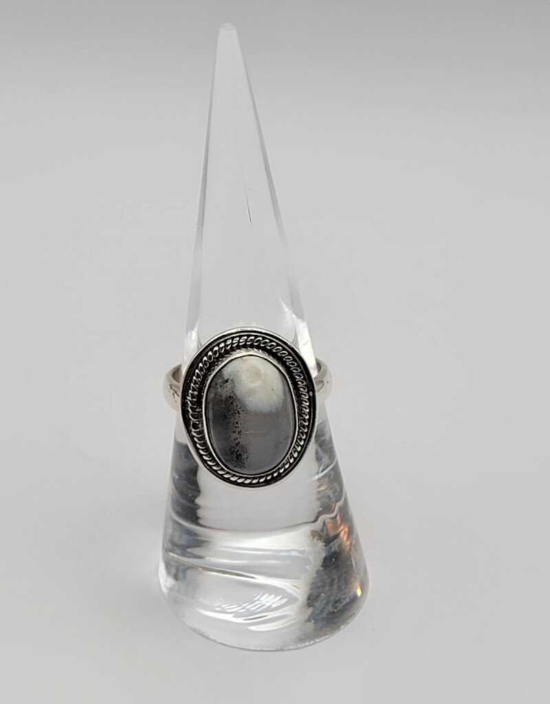 Ring Size 6 - Sterling Silver - Dendritic Agate
