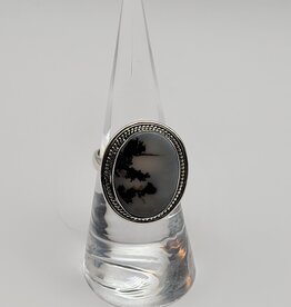 Ring Size 6.75 - Sterling Silver - Dendritic Agate