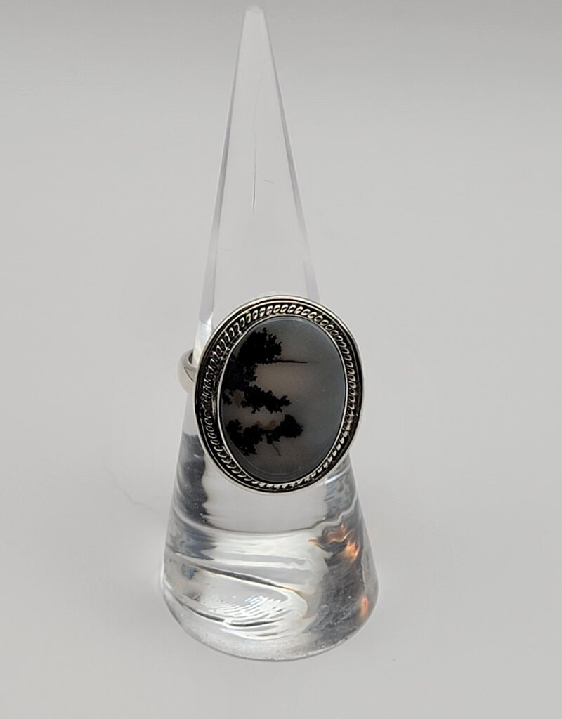 Ring Size 6.75 - Sterling Silver - Dendritic Agate