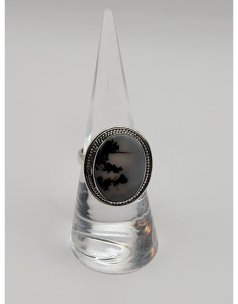 Ring Size 6.75 - Sterling Silver - Dendritic Agate