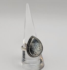 Ring Size 8.5 - Sterling Silver - Dendritic Agate