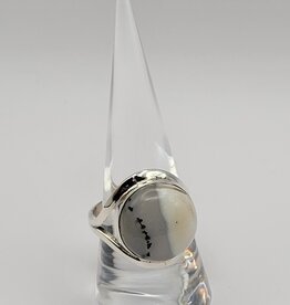 Ring Size 9 - Sterling Silver - Dendritic Agate