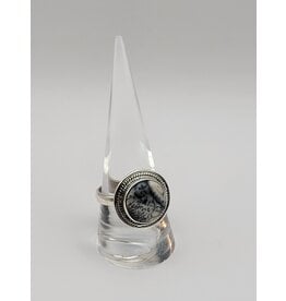 Ring Size 9.5 - Sterling Silver - Dendritic Agate