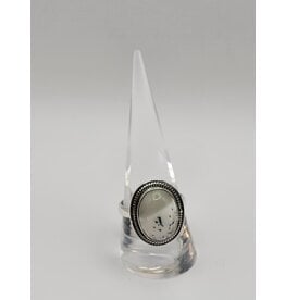 Ring Size 9.5 - Sterling Silver - Dendritic Agate