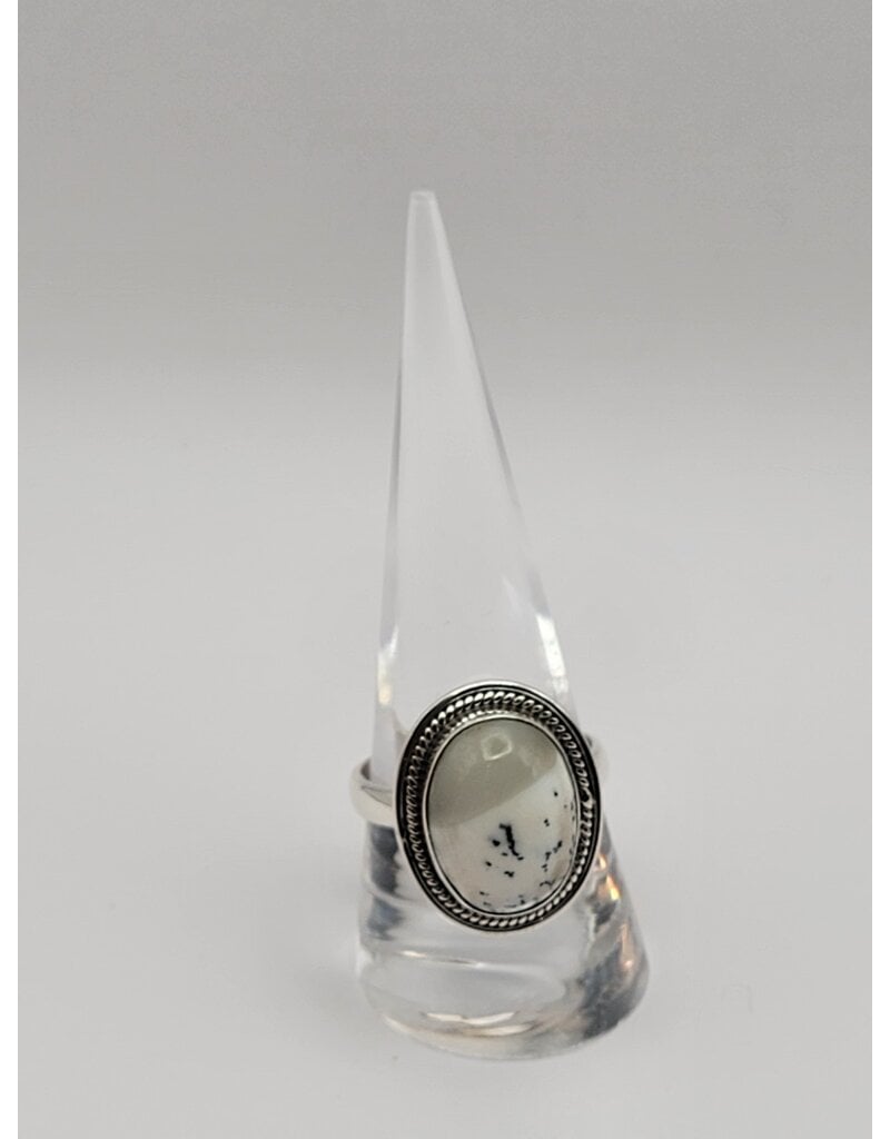 Ring Size 9.5 - Sterling Silver - Dendritic Agate