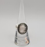 Ring Size 7 - Sterling Silver - Smoky Rose Quartz