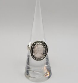 Ring Size 7 - Sterling Silver - Smoky Rose Quartz