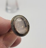 Ring Size 7 - Sterling Silver - Smoky Rose Quartz