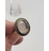 Ring Size 7 - Sterling Silver - Smoky Rose Quartz
