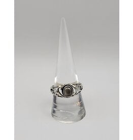 Ring Size 9.5 - Sterling Silver - Smoky Quartz