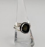 Ring Size 8 - Sterling Silver - Smoky Quartz