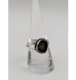 Ring Size 8 - Sterling Silver - Smoky Quartz