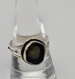 Ring Size 8 - Sterling Silver - Smoky Quartz