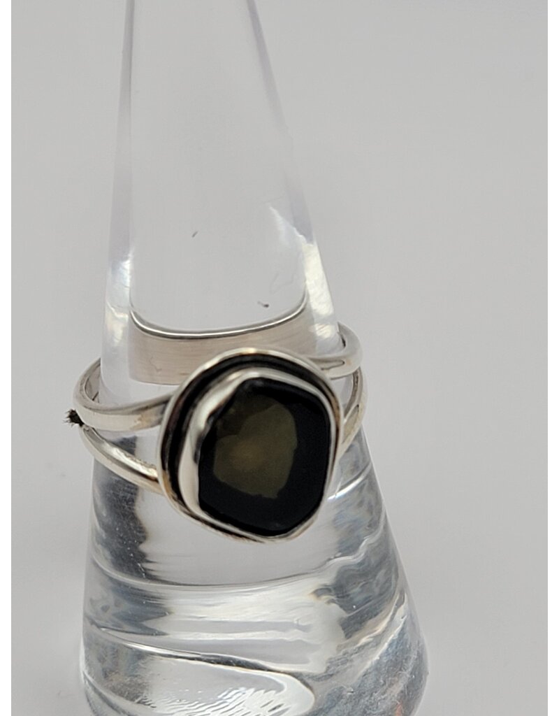 Ring Size 8 - Sterling Silver - Smoky Quartz