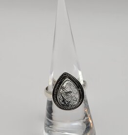 Ring Size 7.5 - Sterling Silver - Rutilated Quartz