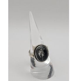 Ring Size 6.5 - Sterling Silver - Rutilated Quartz