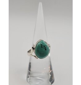 Sterling Silver Turquoise Ring Sz 8