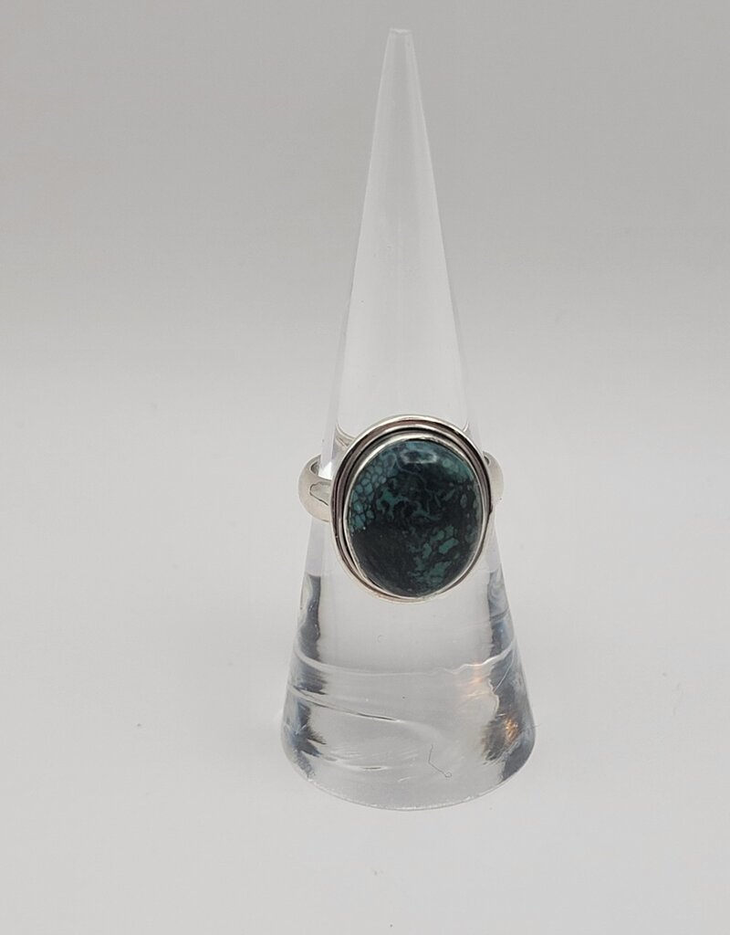 Ring Size 6.5 - Sterling Silver - Turquoise