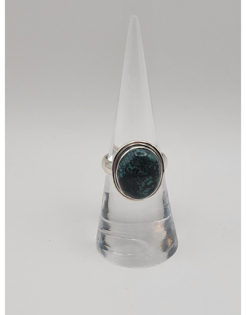 Ring Size 6.5 - Sterling Silver - Turquoise