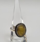 Ring Size 9.5 - Sterling Silver - Amber