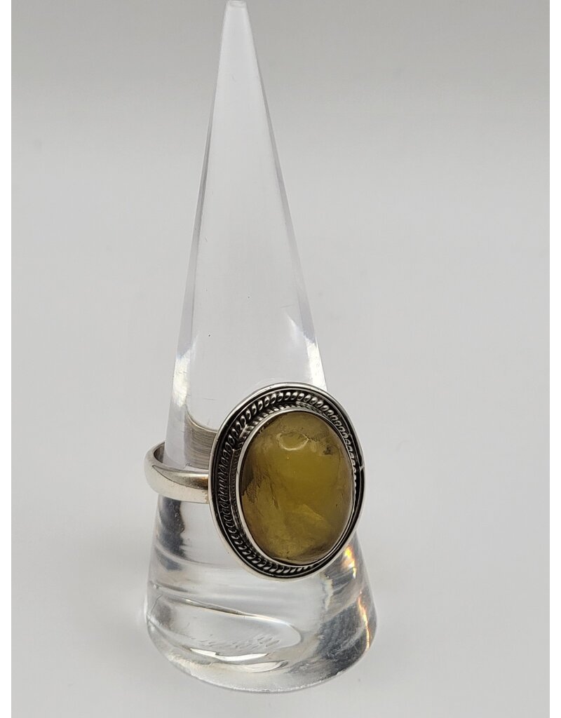 Ring Size 9.5 - Sterling Silver - Amber