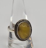 Ring Size 9.5 - Sterling Silver - Amber