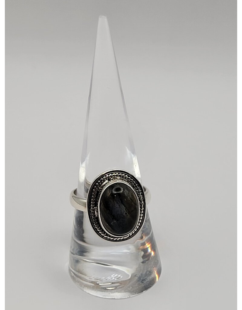 Ring Size 9 - Sterling Silver - Labradorite