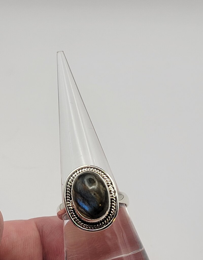 Ring Size 9 - Sterling Silver - Labradorite