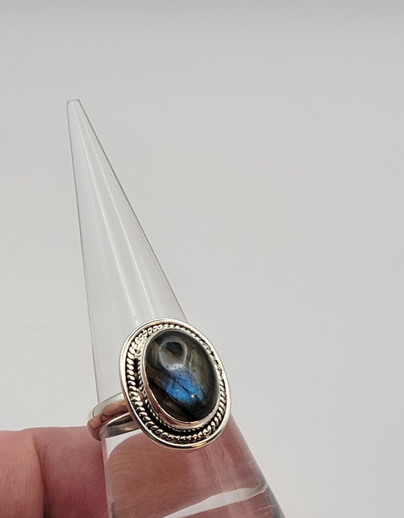 Ring Size 9 - Sterling Silver - Labradorite