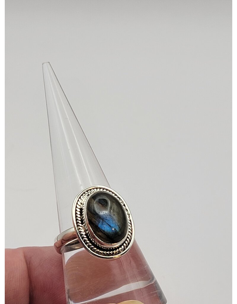 Ring Size 9 - Sterling Silver - Labradorite
