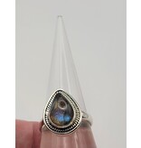 Sterling Silver Labradorite Ring Sz 10