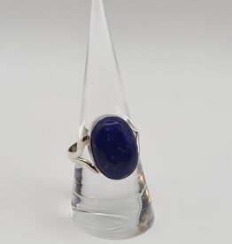 Ring Size 9.5 - Sterling Silver - Lapis Lazuli