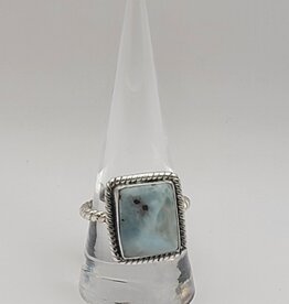 Ring Size 9 - Sterling Silver - Larimar