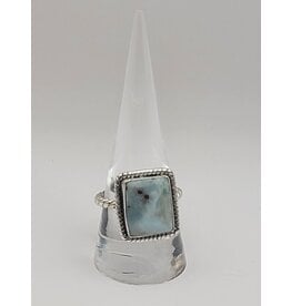 Ring Size 9 - Sterling Silver - Larimar