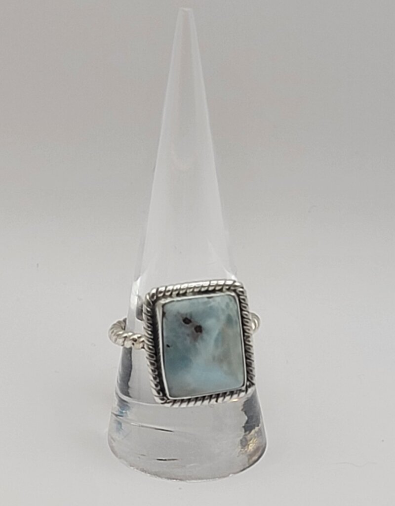 Ring Size 9 - Sterling Silver - Larimar