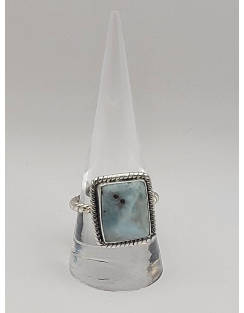 Ring Size 9 - Sterling Silver - Larimar
