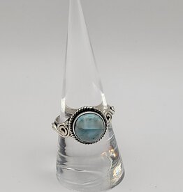 Ring Size 8.5 - Sterling Silver - Larimar