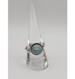 Ring Size 8.5 - Sterling Silver - Larimar