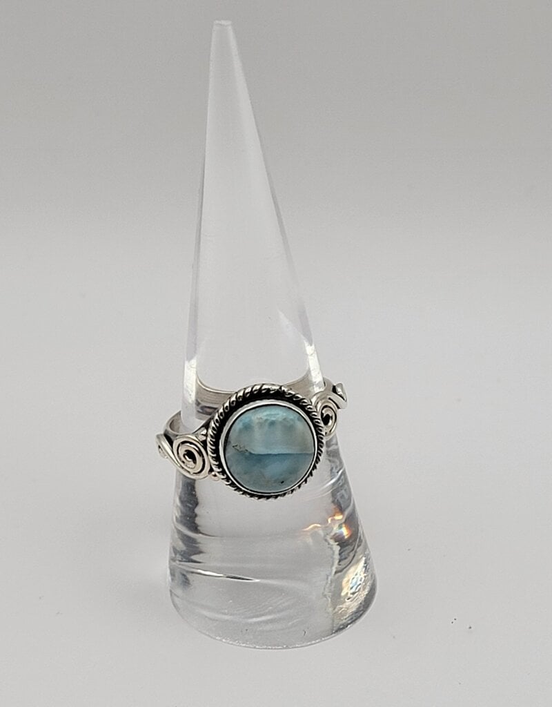 Ring Size 8.5 - Sterling Silver - Larimar